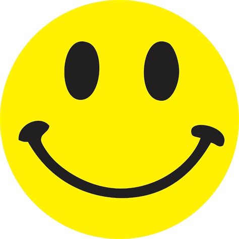 Yellow Smiley Face Vinyl Sticker
