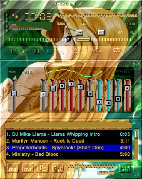 Winamp Skin Anime Amp1 Free Download Borrow And Streaming Internet Archive