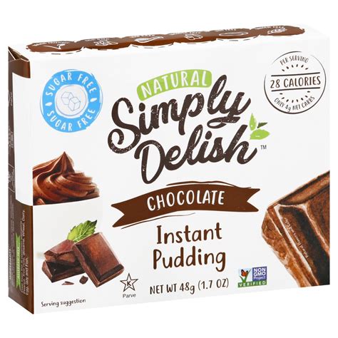 Sugar Free Chocolate Instant Pudding Simply Delish 17 Oz Delivery