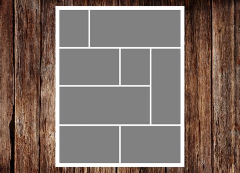 Photo Collage Template 16 X 20 Template Pack No4 Instant Download