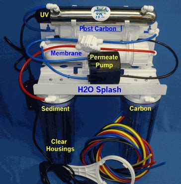 Reverse osmosis systems are quite thorough. Clear Reverse Osmosis 5 Stage + UV + Permeate Pump