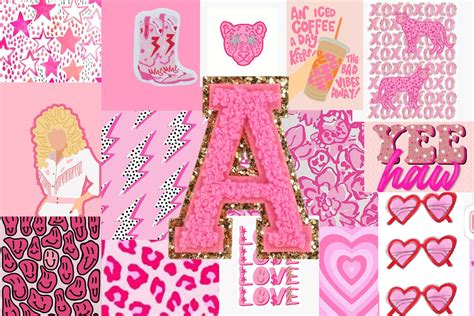 Pink Preppy Wallpaper Etsy