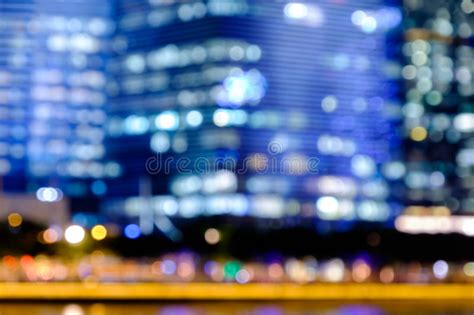 City Lights Bokeh Blurred Background Stock Image Image Of Bridge