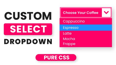 custom select dropdown with pure css coding artist