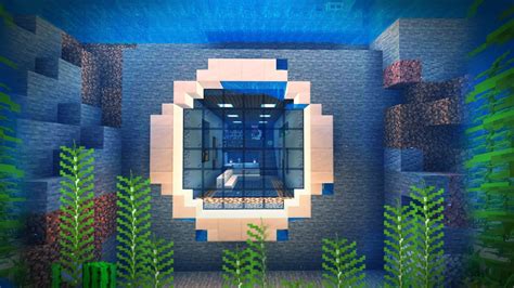 Minecraft How To Build An Underwater Mountain House Youtube