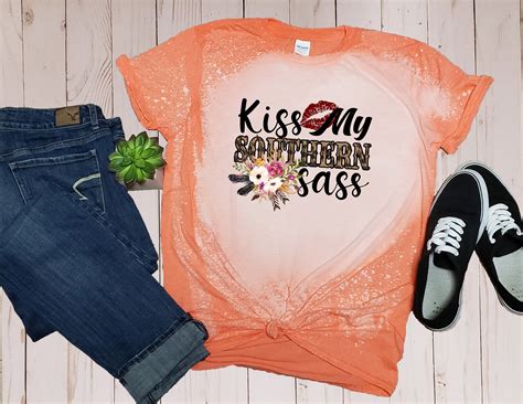 Kiss My Southern Sass Southern Girl Shirt Country Shirt Etsy