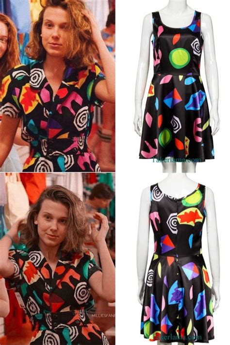 eleven cosplay floral dress stranger things season 3 costume fashion clothes women eleven