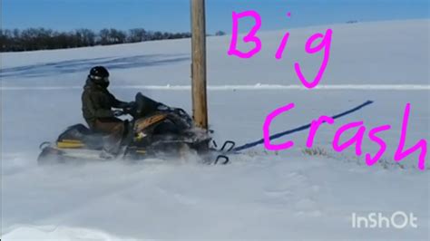 Wrecked A Snowmobile Ditch Banging Youtube