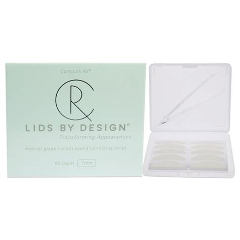 Lids By Design By Contours Rx For Unisex 80 Count Eyelid Strips 7mm