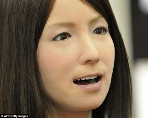 the world s sexiest robot geminoid f turns heads in china daily mail online