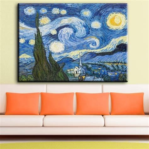Zz798 Van Gogh Monet Impressionist Masterpiece Painting Posters Starry