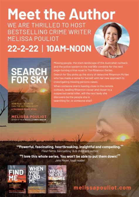 Meet The Author Melissa Pouliot Search For Sky Melissa Pouliot