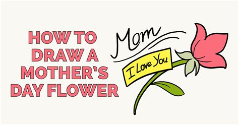 Easy for kids to make with free printable templates. How to Draw a Mother's Day Flower - Really Easy Drawing ...