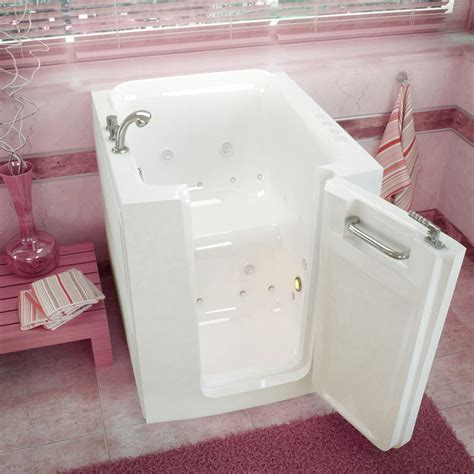 Venzi 32x38 Right Door White Whirlpool And Air Jetted Walk In Bathtub