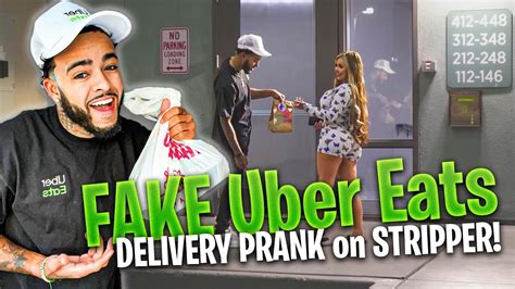 Fake Uber Eats Delivery Prank On Stripper Invites Me Inside Youtube