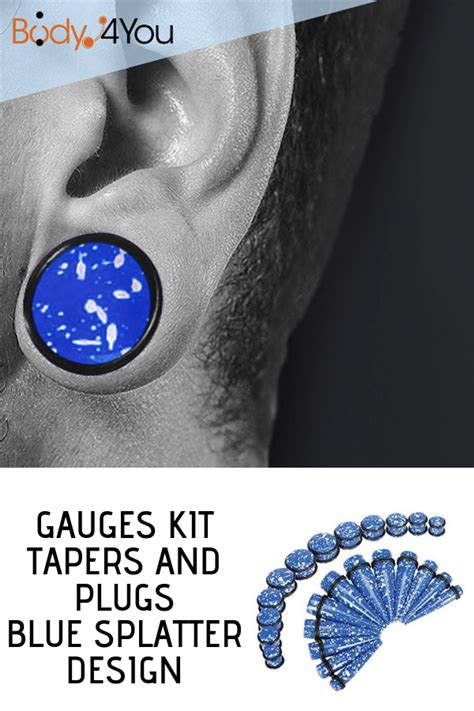 Ear Lobe Stretching Taper Kit With Plugs And Double O Rings 00g 20g 24