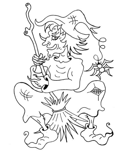 30 Free Witch Coloring Pages Printable