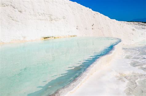 Pamukkale Thermal Bath Natural Site In Denizli Province In