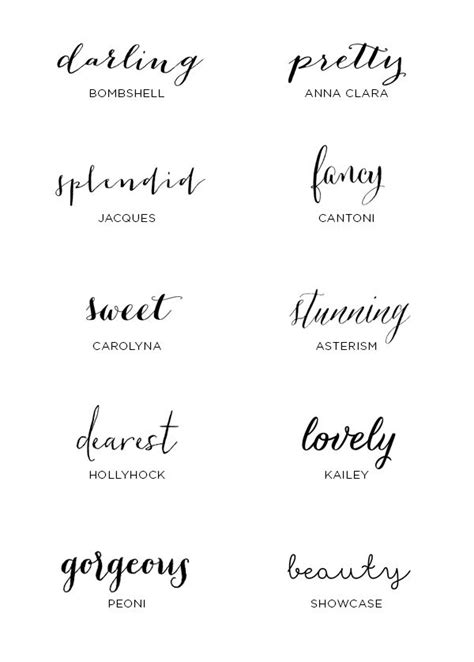 20 popular free google wedding font combinations. 10 Must-Have Romantic Wedding Fonts | Ideias de tatuagens ...
