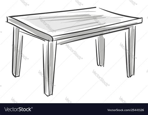 Sketch A Table Or Color Royalty Free Vector Image
