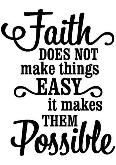 Items Similar To Vinyl Decal Sticker Faith Does Not Make Things Easy