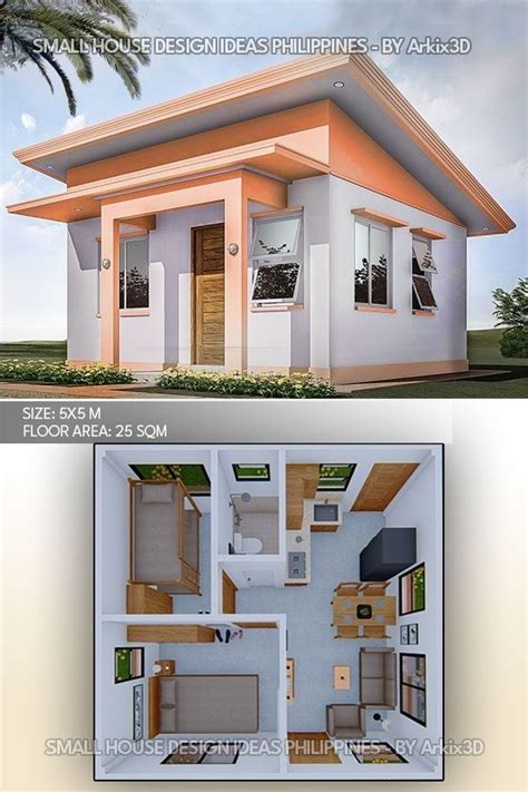 5x5 M2 Home Design So Great House Construction Plan Small House