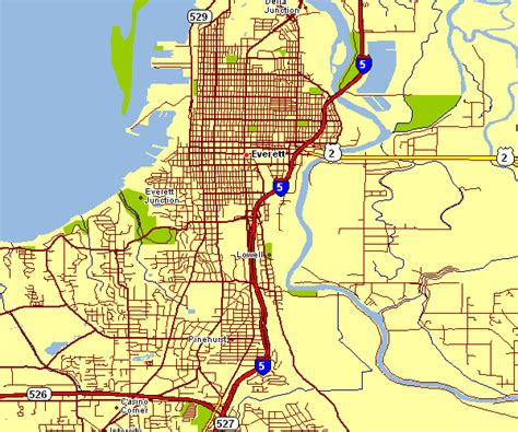 City Map Of Everett