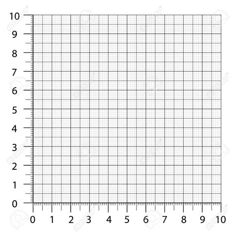 Measured Grid Graph Plotting Grid Corner Ruler With Sets Of