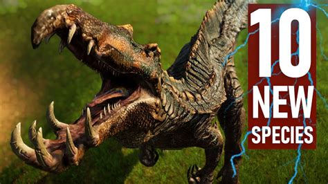 10 New Dinosaurs Jurassic World Evolution Mods Youtube