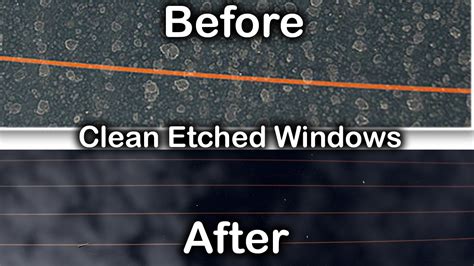 After about one minute, rinse and dry the windshield with a dry paper towel. HOW TO: REMOVE WATER STAINS FROM WINDOWS - YouTube