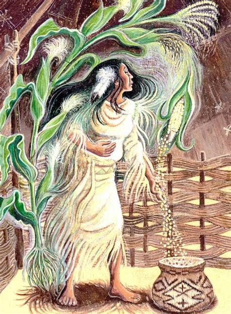 In Cherokee Mythology Selu Was The First Woman And Goddess Of The Corn