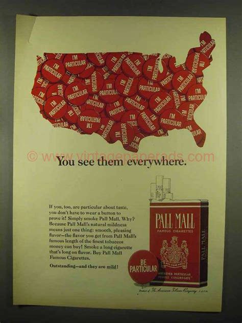 1965 Pall Mall Cigarettes Ad You See Them Everywhere