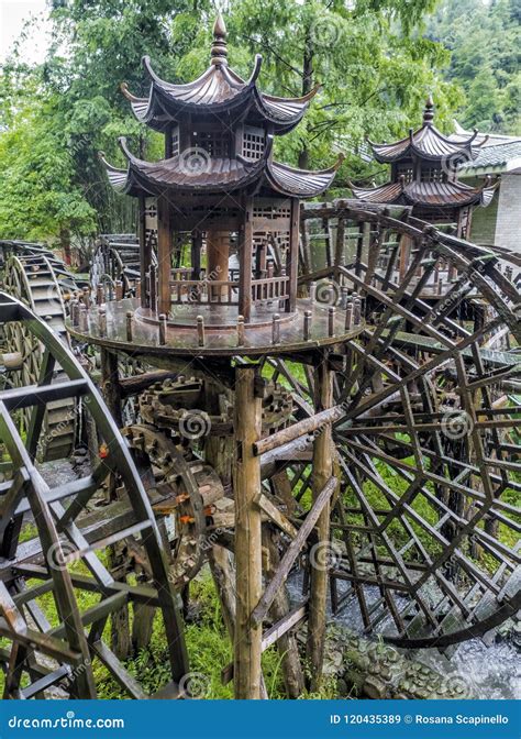 Watermill At The Garden Of The Yellow Dragon Cave The Wonder Of The