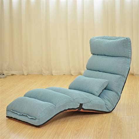 Upholstered Armchair Floor Seating Furniture 4 Colors Modern Folding