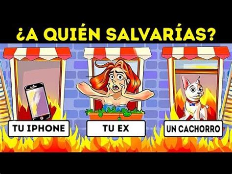 Acertijos, juegos de inteligencia, enigmas, juegos mentales (para pensar). ¿A QUIÉN SALVARÍAS? 11 JUEGOS MENTALES Y ACERTIJOS - YouTube