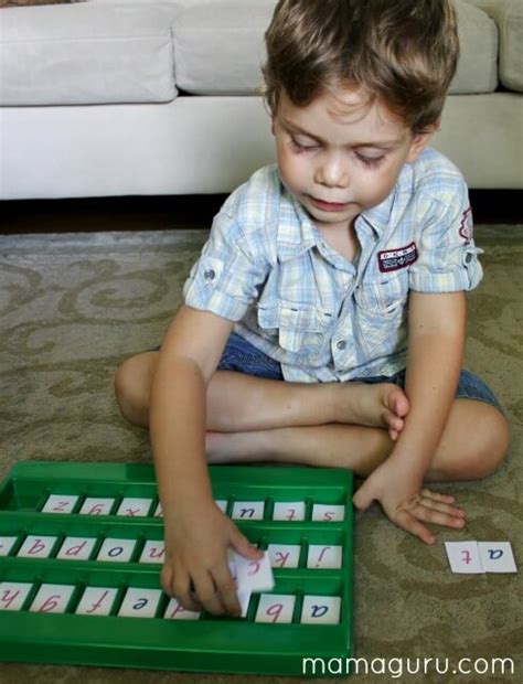 The material helps the child knowledge of the alphabet and language skills. Montessori Movable Alphabet DIY • Mamaguru