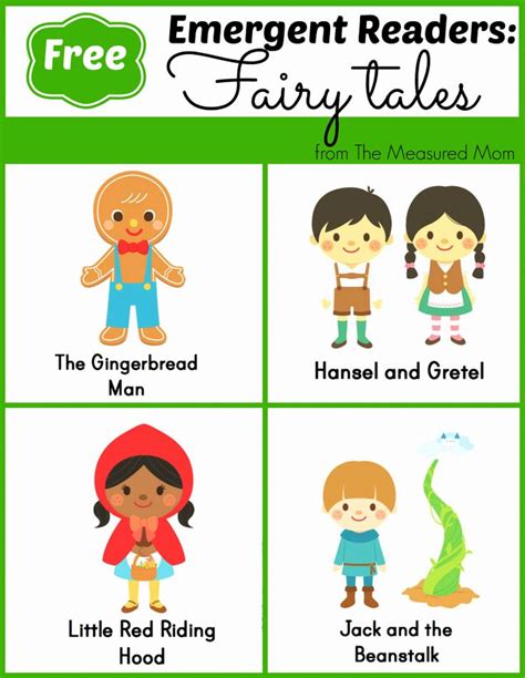 Printable Fairy Tales In 2020 Fairy Tales Kindergarten Fairy Tales