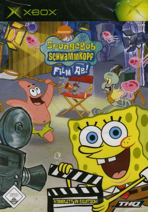 Spongebob Squarepants Lights Camera Pants 2005 Xbox Box Cover Art