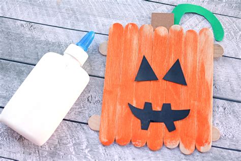 Halloween Jack O Lantern Popsicle Stick Craft For Kids Childtime