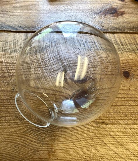 8 Inch Clear Glass Globe Vintage Glass Light Globe
