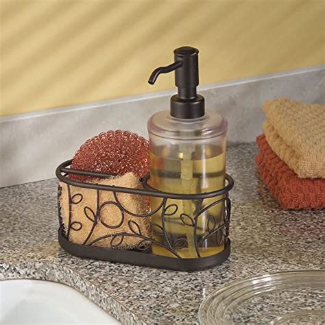 Mdesign Decorative Wire Kitchen Sink Countertop Pump Bottle Caddy