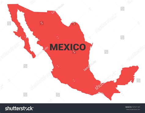 Mexico Political Map Vector De Stock Libre De Regalías 707571187