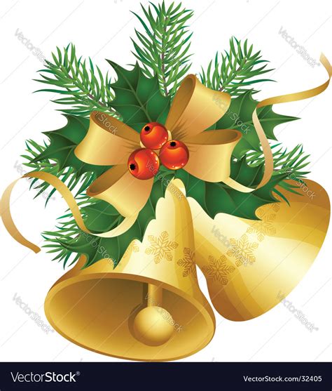 Christmas bells Royalty Free Vector Image - VectorStock