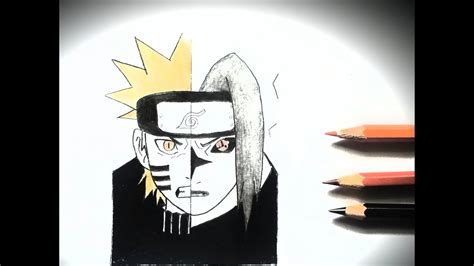 How To Draw Naruto And Sasuke Pencil Drawing Youtube