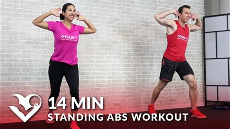 14 Minute Standing Abs Workout Low Impact Standing Up Ab And Standing