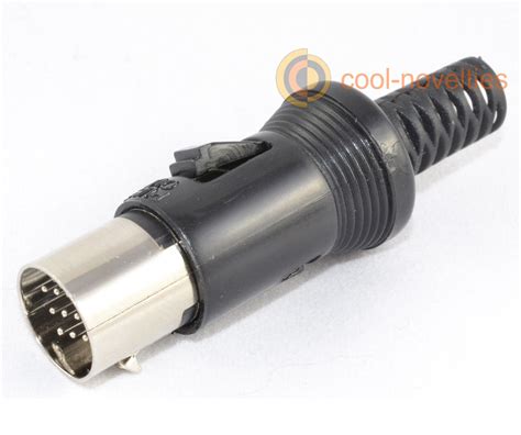 13 Pin Din Male Plug Connector For Atari St Kenwood Roland New Ebay