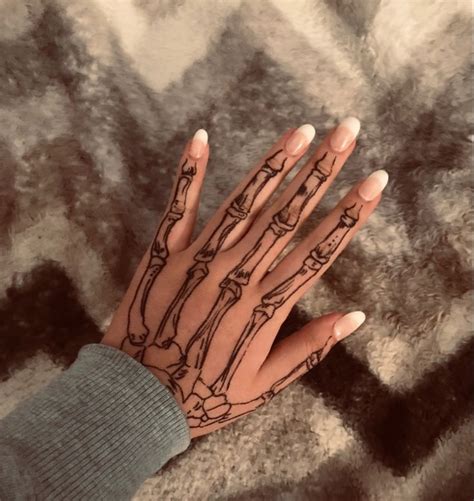 Skeleton Hand Tattoo Skeleton Hand Tattoo Sharpie Tattoos Hand Tattoos