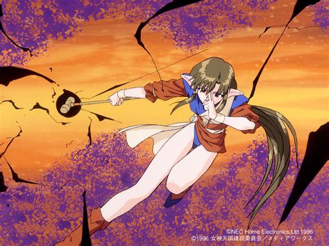 Yamauchi Noriyasu Anjela Megami Paradise Official Art 1996 1girl