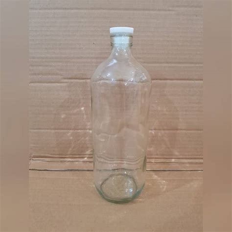 Botol Bensin 1 Liter Botol Kaca Bening Bolles Botol Botol Jamu