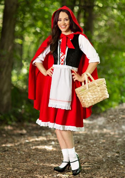 Womens Plus Size Red Riding Hood Costume
